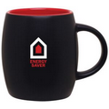 14 Oz. Joe Mug With Matte Black Outside/ Glossy Red Interior